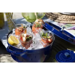 Staub Cocotte 28 Cm, Rund, Dunkelblau, Gusseisen 10 Staub Cocotte 28 Cm, Rund, Dunkelblau, Gusseisen -STAUB Küche 000008184