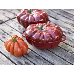 Staub Cocotte 16 Cm, Tomate, Kirsch-Rot, Keramik -STAUB Küche 000017305
