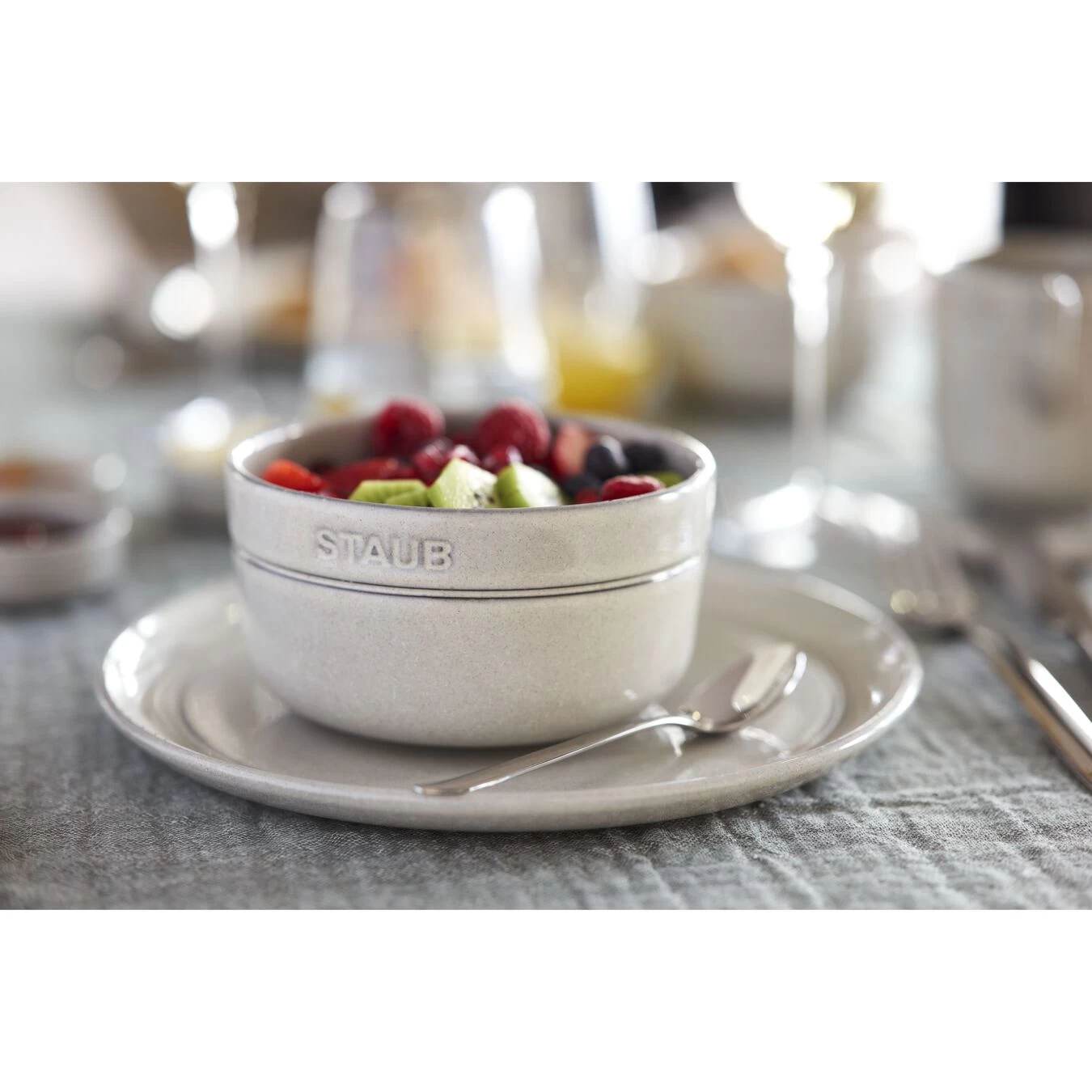 Staub Schüssel 10 Cm, Keramik, Weisser Trüffel 4 Staub Schüssel 10 Cm, Keramik, Weisser Trüffel – Bild 4