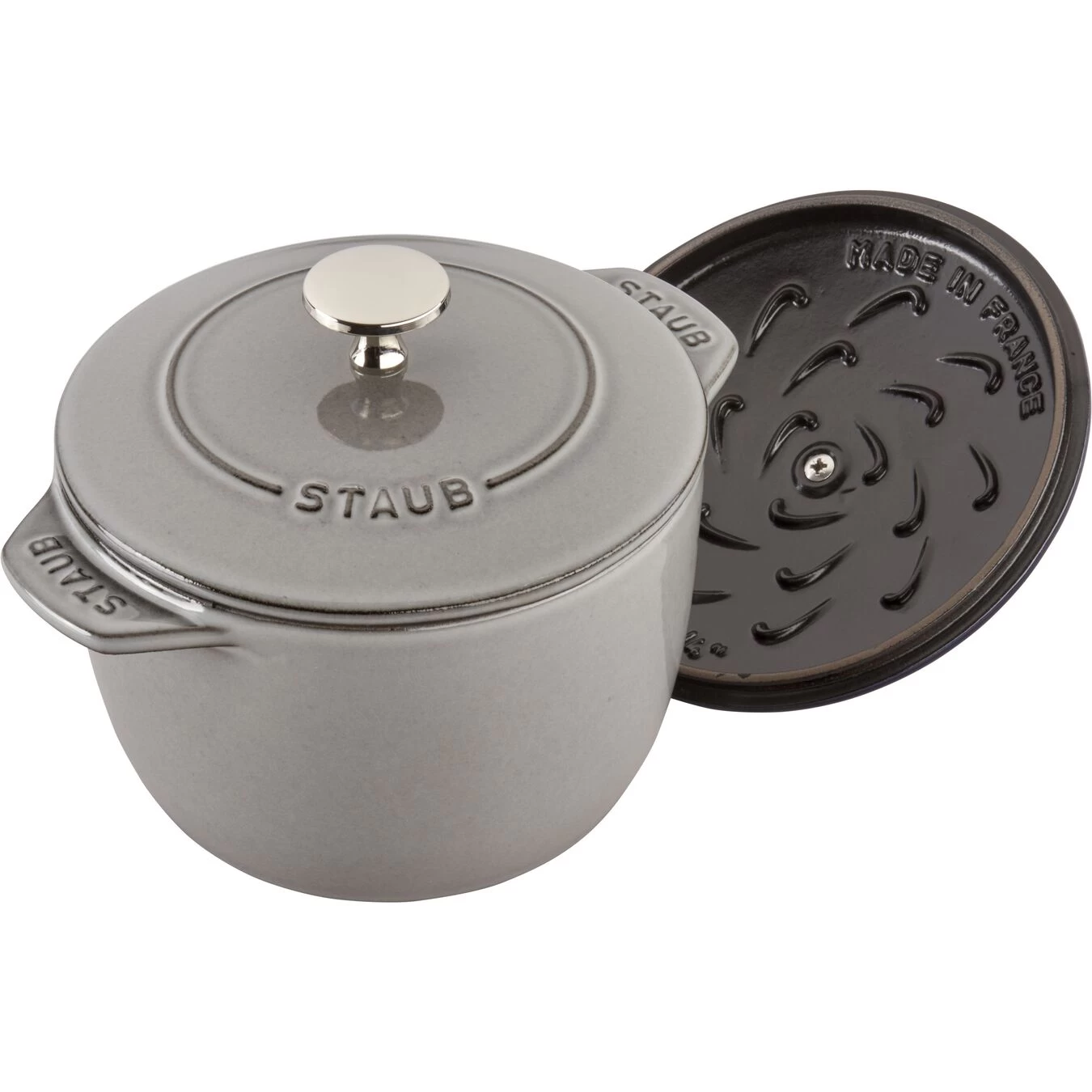 Staub Reis-Cocotte 16 Cm, Rund, Graphit-Grau, Gusseisen 3 Staub Reis-Cocotte 16 Cm, Rund, Graphit-Grau, Gusseisen – Bild 3