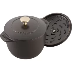 Staub Reis-Cocotte 16 Cm, Rund, Schwarz, Gusseisen -STAUB Küche 11721 625 5