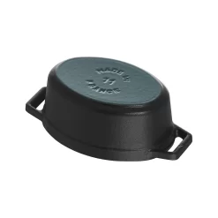 Staub Mini Cocotte 11 Cm, Oval, Schwarz, Gusseisen -STAUB Küche 40500 111 0 7