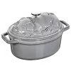 Staub Cocotte 17 Cm, Oval, Graphit-Grau, Gusseisen