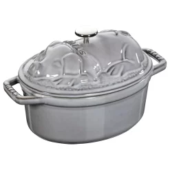 Staub Cocotte 17 Cm, Oval, Graphit-Grau, Gusseisen