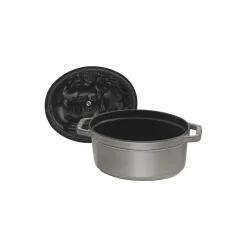Staub Cocotte 17 Cm, Oval, Graphit-Grau, Gusseisen 11 Staub Cocotte 17 Cm, Oval, Graphit-Grau, Gusseisen -STAUB Küche 40500 176 0 6