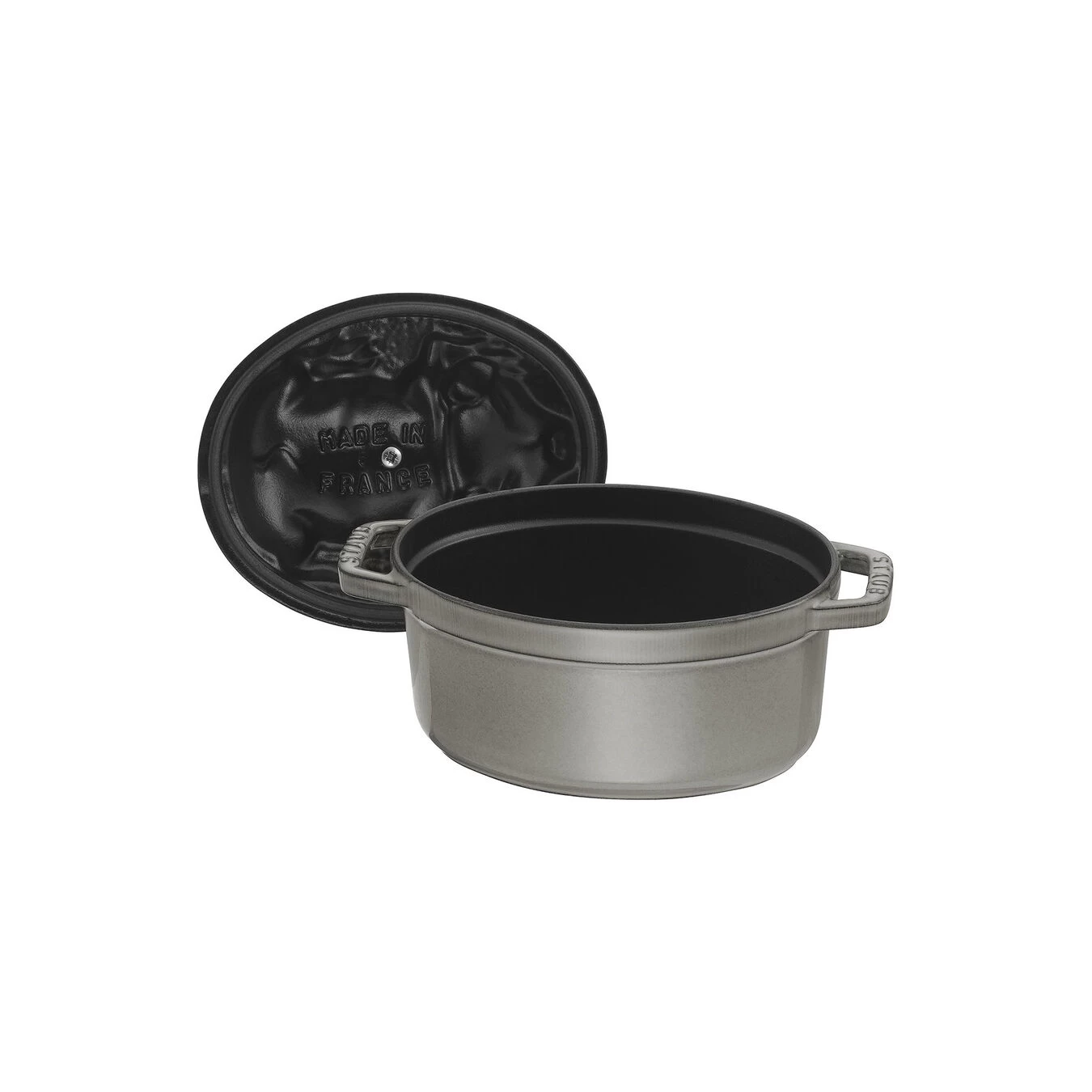 Staub Cocotte 17 Cm, Oval, Graphit-Grau, Gusseisen 6 Staub Cocotte 17 Cm, Oval, Graphit-Grau, Gusseisen – Bild 6