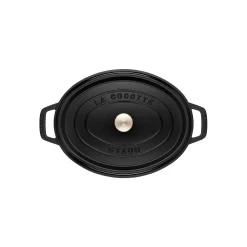 Staub Cocotte 33 Cm, Oval, Schwarz, Gusseisen 9 Staub Cocotte 33 Cm, Oval, Schwarz, Gusseisen -STAUB Küche 40500 231 0 3 2