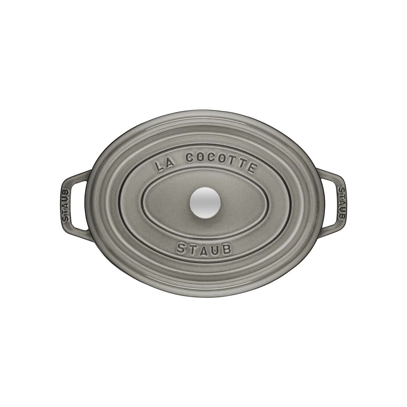 Staub Cocotte 23 Cm, Oval, Graphit-Grau, Gusseisen 2 Staub Cocotte 23 Cm, Oval, Graphit-Grau, Gusseisen – Bild 2