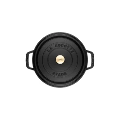 Staub Cocotte 26 Cm, Rund, Schwarz, Gusseisen 7 Staub Cocotte 26 Cm, Rund, Schwarz, Gusseisen -STAUB Küche 40500 241 0 8