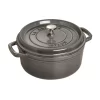 Staub Cocotte 18 Cm, Rund, Graphit-Grau, Gusseisen
