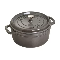 Staub Cocotte 18 Cm, Rund, Graphit-Grau, Gusseisen