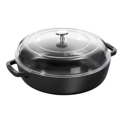 Staub Bräter Mit Glasdeckel 26 Cm, Gusseisen