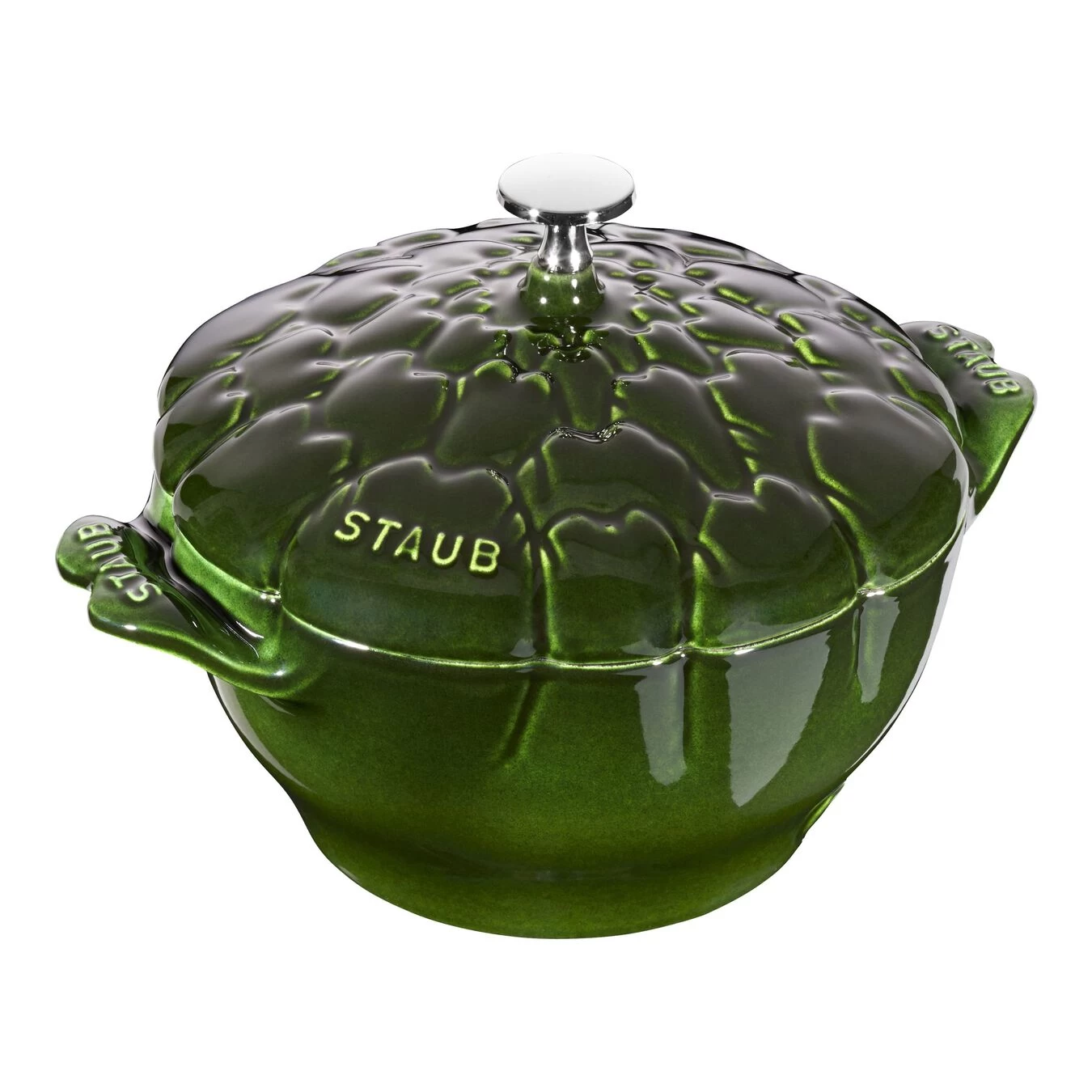 Staub Cocotte 22 Cm, Artischocke, Basilikum-Grün, Gusseisen 1 Staub Cocotte 22 Cm, Artischocke, Basilikum-Grün, Gusseisen