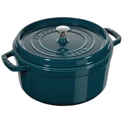 Staub Cocotte 28 Cm, Rund, La-Mer, Gusseisen
