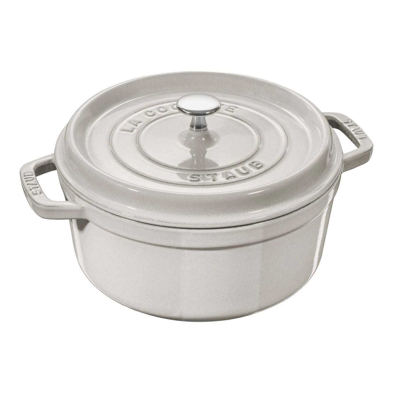 Staub Cocotte 24 Cm, Rund, Weisser Trüffel, Gusseisen 1 Staub Cocotte 24 Cm, Rund, Weisser Trüffel, Gusseisen