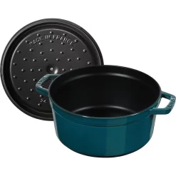 Staub Cocotte 28 Cm, Rund, La-Mer, Gusseisen 10 Staub Cocotte 28 Cm, Rund, La-Mer, Gusseisen -STAUB Küche 40501115 5