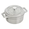 Staub Mini Cocotte 10 Cm, Rund, Weisser Trüffel, Gusseisen