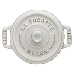 Staub Mini Cocotte 10 Cm, Rund, Weisser Trüffel, Gusseisen -STAUB Küche 40501408 3