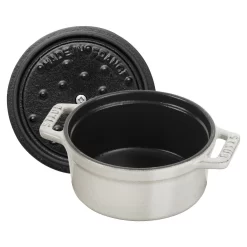 Staub Mini Cocotte 10 Cm, Rund, Weisser Trüffel, Gusseisen -STAUB Küche 40501408 5