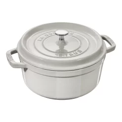 Staub Cocotte 20 Cm, Rund, Weisser Trüffel, Gusseisen