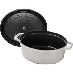 Staub Cocotte 23 Cm, Oval, Weisser Trüffel, Gusseisen 8 Staub Cocotte 23 Cm, Oval, Weisser Trüffel, Gusseisen -STAUB Küche 40501421 5