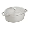 Staub Cocotte 27 Cm, Oval, Weisser Trüffel, Gusseisen
