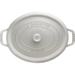 Staub Cocotte 33 Cm, Oval, Weisser Trüffel, Gusseisen 5 Staub Cocotte 33 Cm, Oval, Weisser Trüffel, Gusseisen -STAUB Küche 40501448 3