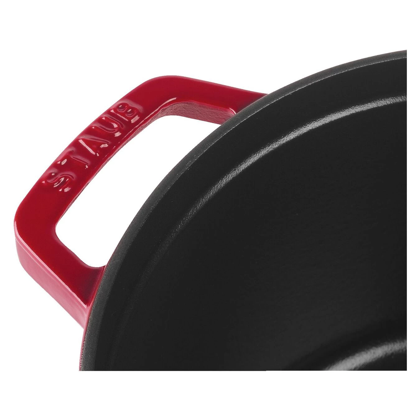 Staub Cocotte Tief 24 Cm, Rund, Kirsch-Rot, Gusseisen 2 Staub Cocotte Tief 24 Cm, Rund, Kirsch-Rot, Gusseisen – Bild 2