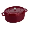 Staub Cocotte 31 Cm, Oval, Bordeaux, Gusseisen