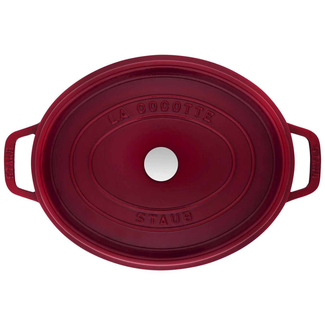 Staub Cocotte 31 Cm, Oval, Bordeaux, Gusseisen 3 Staub Cocotte 31 Cm, Oval, Bordeaux, Gusseisen – Bild 3