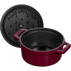 Staub Mini Cocotte 10 Cm, Rund, Bordeaux, Gusseisen 11 Staub Mini Cocotte 10 Cm, Rund, Bordeaux, Gusseisen -STAUB Küche 40502 281 0 5