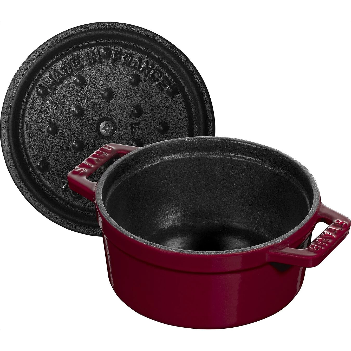 Staub Mini Cocotte 10 Cm, Rund, Bordeaux, Gusseisen 6 Staub Mini Cocotte 10 Cm, Rund, Bordeaux, Gusseisen – Bild 6