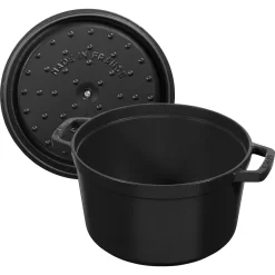 Staub Cocotte Tief 24 Cm, Rund, Schwarz, Gusseisen 10 Staub Cocotte Tief 24 Cm, Rund, Schwarz, Gusseisen -STAUB Küche 40502285 5