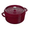 Staub Cocotte 20 Cm, Rund, Bordeaux, Gusseisen