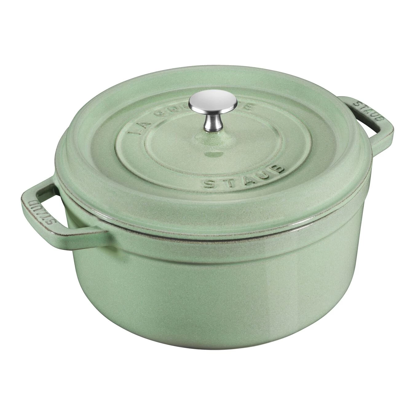 Staub Cocotte 18 Cm, Rund, Salbeigrün, Gusseisen 1 Staub Cocotte 18 Cm, Rund, Salbeigrün, Gusseisen