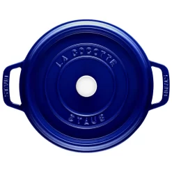 Staub Cocotte 30 Cm, Rund, Dunkelblau, Gusseisen -STAUB Küche 40506 572 0 000000241
