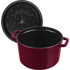 Staub Cocotte Tief 24 Cm, Rund, Bordeaux, Gusseisen 10 Staub Cocotte Tief 24 Cm, Rund, Bordeaux, Gusseisen -STAUB Küche 40506566 5