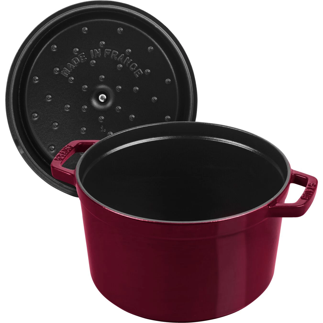 Staub Cocotte Tief 24 Cm, Rund, Bordeaux, Gusseisen 5 Staub Cocotte Tief 24 Cm, Rund, Bordeaux, Gusseisen – Bild 5
