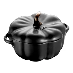 Staub Cocotte 12 Cm, Kürbis, Schwarz, Keramik