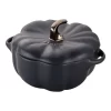 Staub Cocotte 15 Cm, Kürbis, Schwarz, Keramik