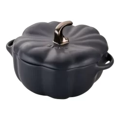 Staub Cocotte 15 Cm, Kürbis, Schwarz, Keramik