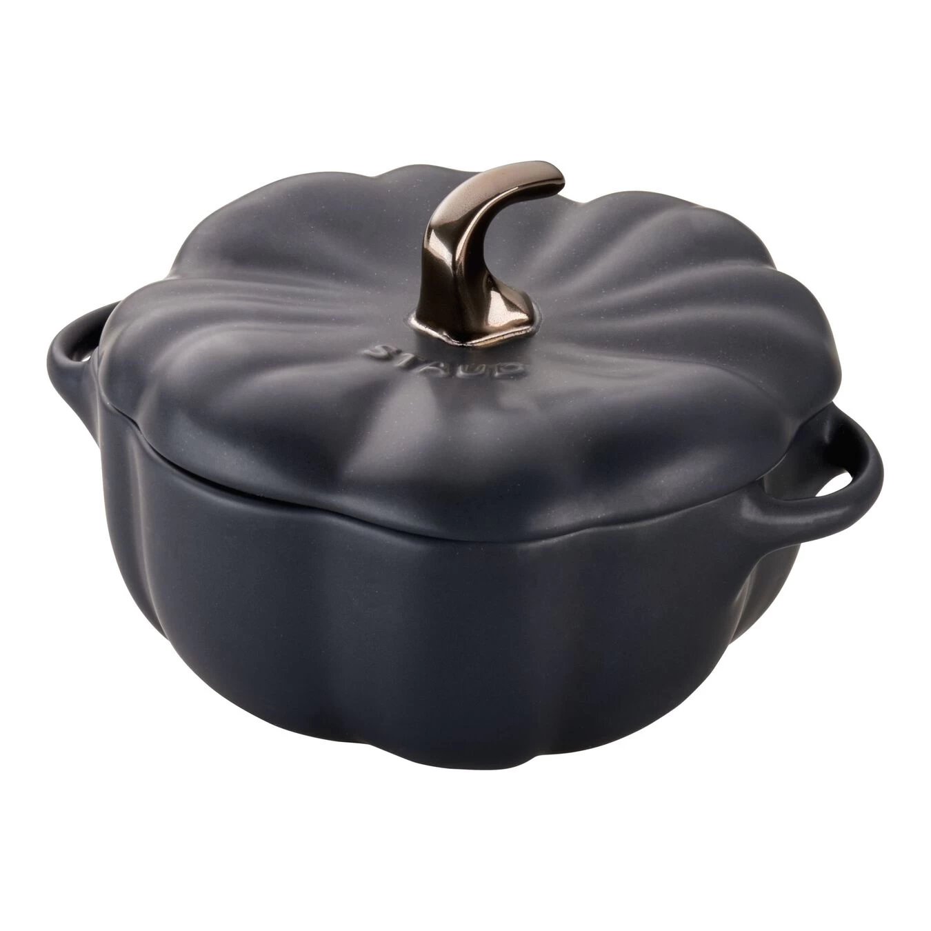 Staub Cocotte 15 Cm, Kürbis, Schwarz, Keramik 1 Staub Cocotte 15 Cm, Kürbis, Schwarz, Keramik