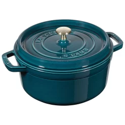 Staub Cocotte 24 Cm, Rund, La-Mer, Gusseisen