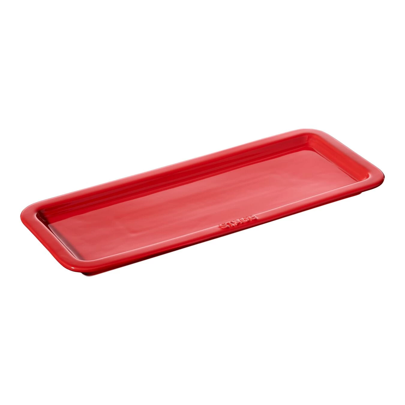 Staub Servierteller 36 Cm X 14 Cm, Keramik, Kirsch-Rot 1 Staub Servierteller 36 Cm X 14 Cm, Keramik, Kirsch-Rot