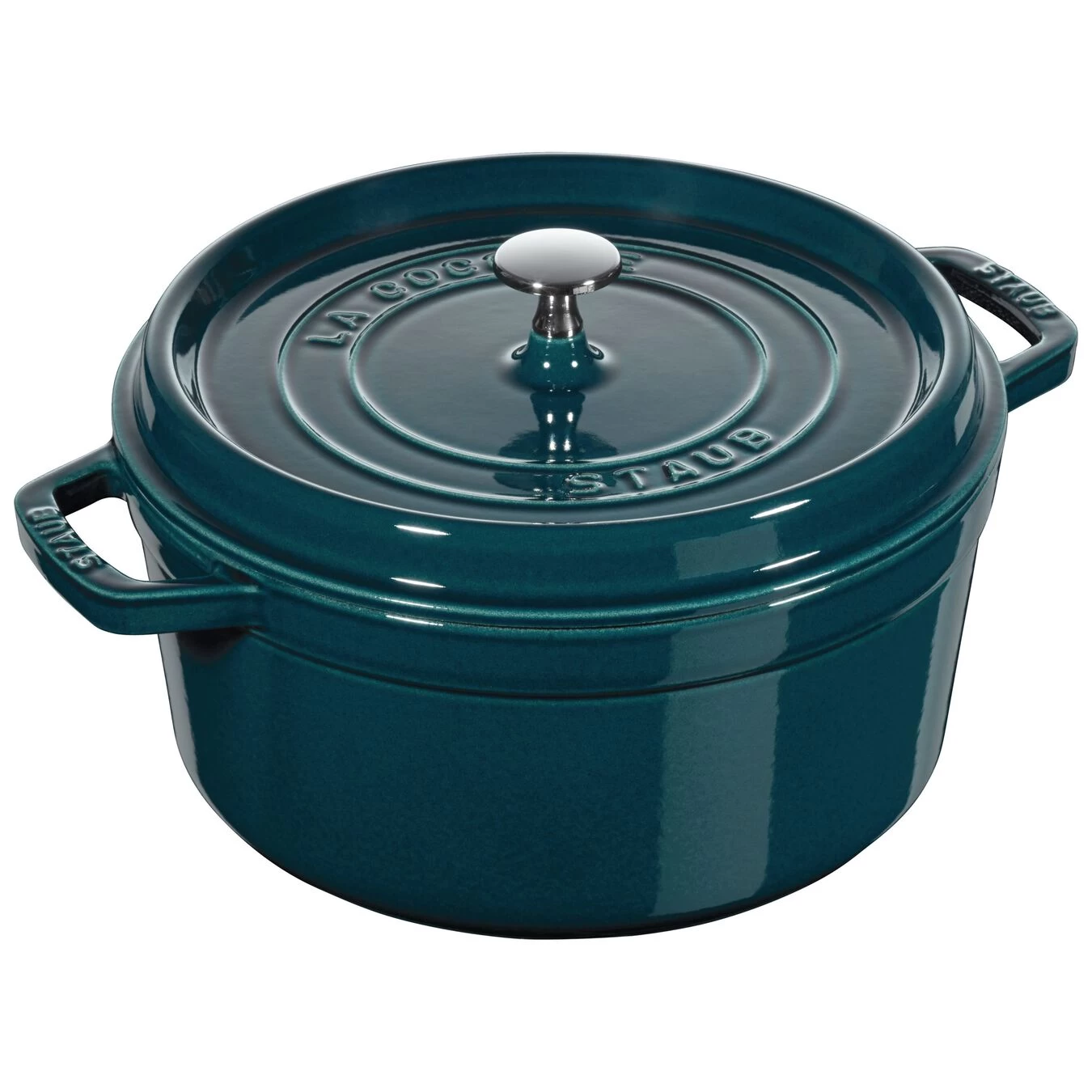 Staub Cocotte 26 Cm, Rund, La-Mer, Gusseisen 1 Staub Cocotte 26 Cm, Rund, La-Mer, Gusseisen