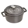 Staub Cocotte 22 Cm, Rund, Graphit-Grau, Gusseisen