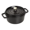 Staub Cocotte 22 Cm, Rund, Schwarz, Gusseisen