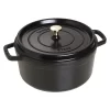 Staub Cocotte 26 Cm, Rund, Schwarz, Gusseisen