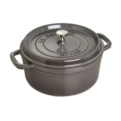 Staub Cocotte 26 Cm, Rund, Graphit-Grau, Gusseisen