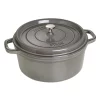 Staub Cocotte 28 Cm, Rund, Graphit-Grau, Gusseisen